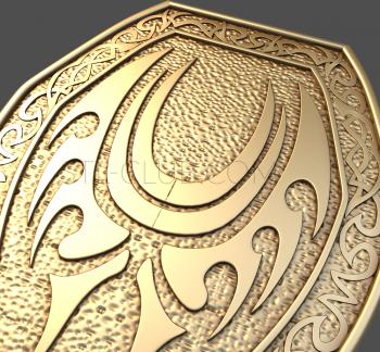 3D model Oval shield (STL)